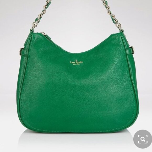 kate spade Handbags - Kate Spade Cobble Hill Finley Hobo Pebbled Leather Shoulder Bag Shamrock Green